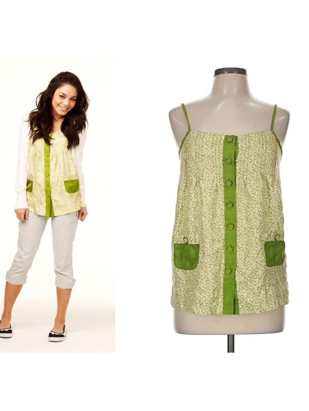 ASO GABRIELLA MONTEZ HIGH SCHOOL MUSICAL 3 Silk Top Shirt Y2K VINTAGE RARE
